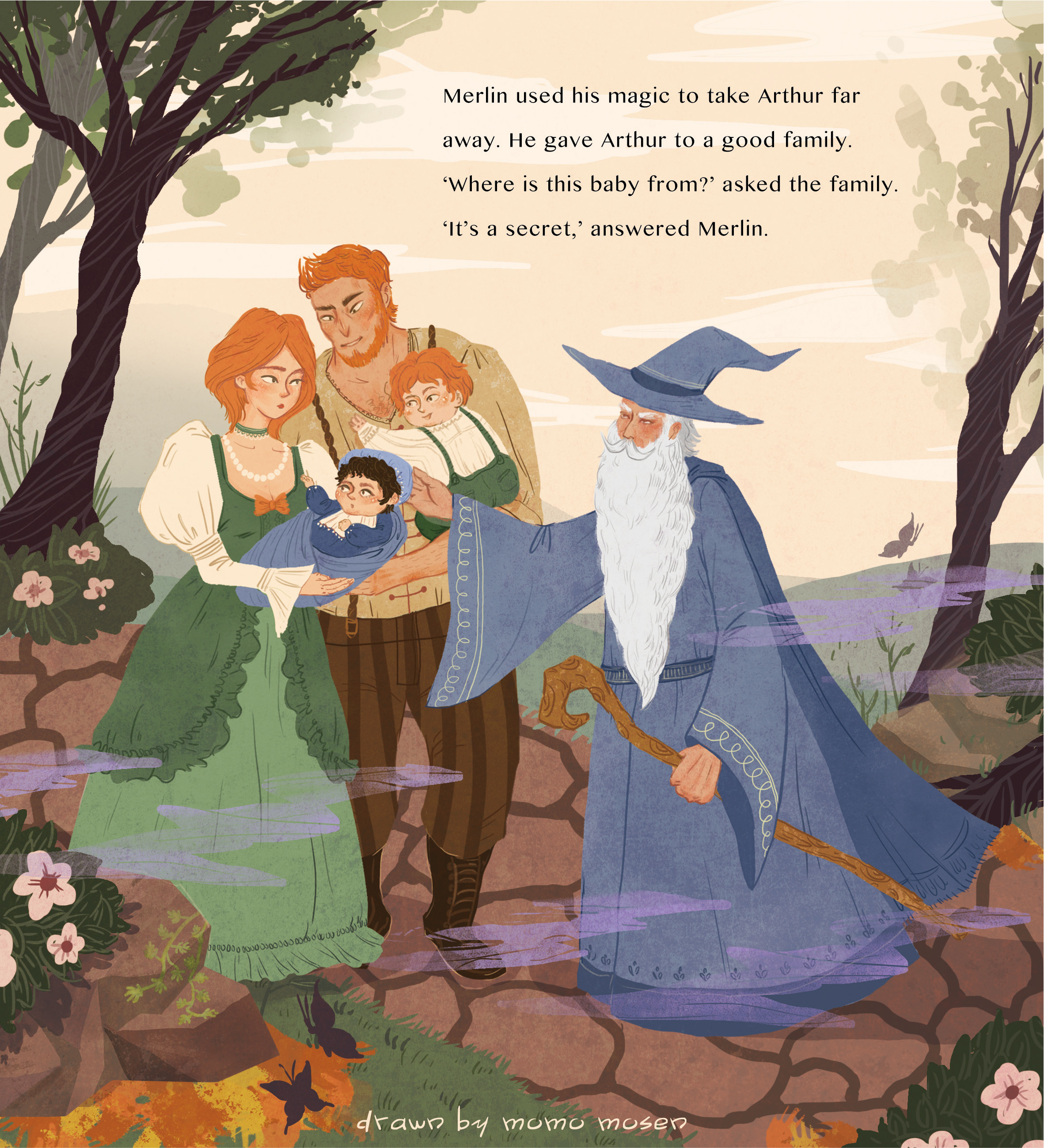 复古欧洲中世纪画风——儿童故事绘本